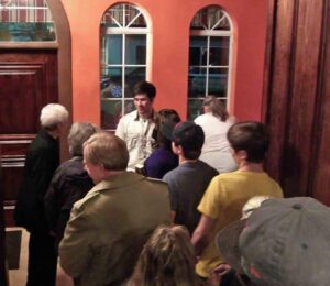 Bentley Burns after a magic show for a southern audience. 